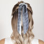 100% Silk Scarf Scrunchie Tie And Dye Greys, thumbnail 1 of 2