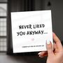Funny New Job Card – Sarcastic Farewell Design, thumbnail 5 of 6