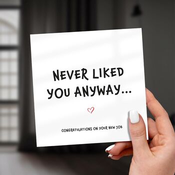 Funny New Job Card – Sarcastic Farewell Design, 5 of 6