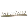Sign Mr And Mrs Gold Sign, thumbnail 2 of 3