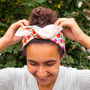 Handmade Floral Print Women's Headband, thumbnail 4 of 6