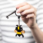 Bee Insect Keyring Or Keychain, thumbnail 1 of 9