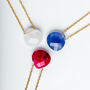 Gold Plated Through The Gemstone Necklace, thumbnail 7 of 7