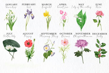 Birth Flower Year Card, 9 of 9