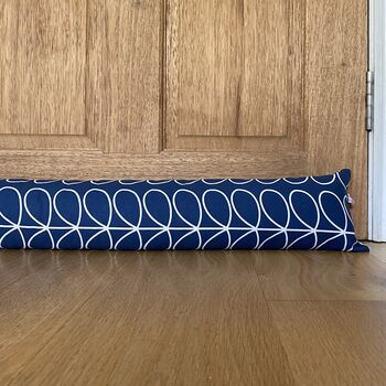 Personalised Orla Draught Excluder Cushion Blue, 2 of 4
