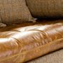 Vintage Leather Cushioned Sofa Choice Of Sizes, thumbnail 5 of 12