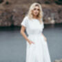 Maxi Linen Wedding Dress, thumbnail 3 of 12