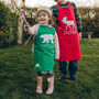Personalised Snow Animals Kids Apron, thumbnail 8 of 8