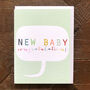 Mini New Baby Card, thumbnail 1 of 5