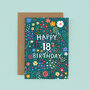 18th Birthday Card For Women, Floral 18th Card, For Her, thumbnail 2 of 2