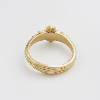 Poppy Anemone Gold Ring, 4 of 8