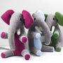 Personalised Elephant Soft Toy With Embroidered Name, thumbnail 4 of 9