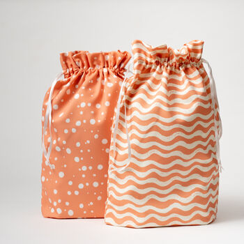 Two Reusable Luxury Fabric Gift Bags, 9 of 12