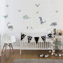 Cute Dinosaurs Kid’s Removable Wall Vinyl Stickers, thumbnail 2 of 9