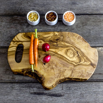 Rustic Olive Wood Chopping Board, 2 of 4