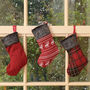 Three Mini Christmas Stocking Baubles, thumbnail 3 of 6