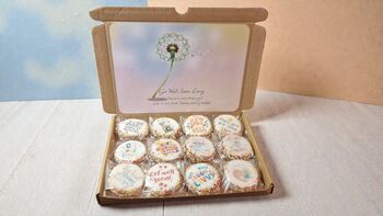 Personalised Get Well Soon Cookies X12 Add Own Message, 4 of 5
