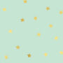 Gold Foiled Turquoise Stars Wrapping Paper Two Sheets, thumbnail 4 of 4