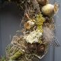 Poppy, Cone And Lichen Twig Heart Wreath Wedding Decor, thumbnail 4 of 4