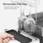 Two Tier Dish Drying Rack Steel Drainer Shelf, thumbnail 7 of 8
