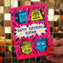 Robot Gang Birthday Card, thumbnail 2 of 3