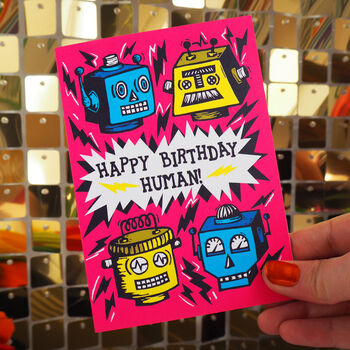 Robot Gang Birthday Card, 2 of 3