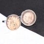 1935 90th Birthday George V Farthing Coin Cufflinks, thumbnail 1 of 3