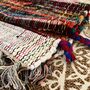 Recycled Cotton Rainbow Rag Rug 60cm X 90cm, thumbnail 8 of 10