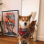 Frayed Red Boho Cherokee Bandana Scamps, thumbnail 3 of 4