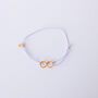 Gold Infinity Bracelet, Assorted Colours, thumbnail 7 of 9