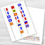 Personalised Nautical Signal Flags Birthday Card, thumbnail 1 of 2