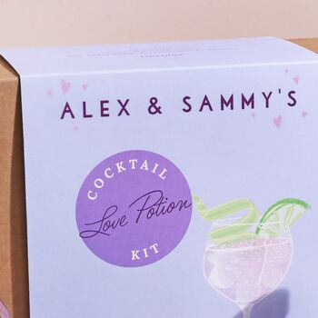 Personalised Love Potion Colour Changing Cocktail Kit, 3 of 7