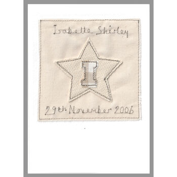 Personalised Girls Initial Star Card For Any Occasion, 3 of 12