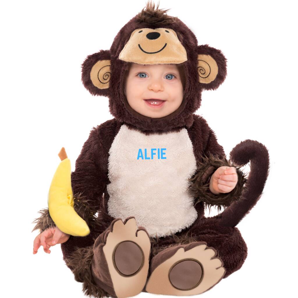 Personalised Baby's Monkey Costume, 1 of 7