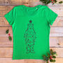 Christmas Tree Bear, Organic Women's T Shirts, thumbnail 1 of 3
