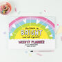The Future Is Bright Weekly Planner Notepad, thumbnail 1 of 4