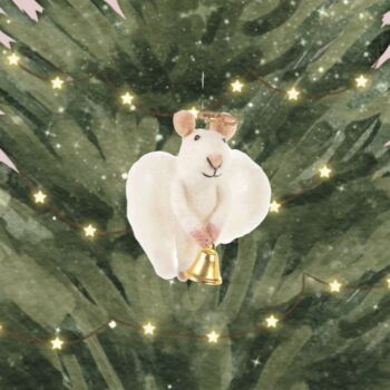 Angelica Mouse Christmas Tree Decoration, 3 of 3