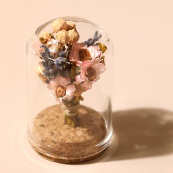 Mini Dried Flower Glass Dome, 4 of 8