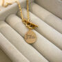 Personalised Handwriting T Bar Necklace With Rope Chain, thumbnail 5 of 5