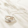 Personalised Double Secret Script Ring Necklace, thumbnail 2 of 12