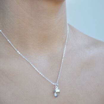 April Birthstone Herkimer Diamond Crystal Necklace, 5 of 5