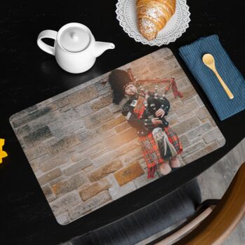 Placemats Featuring A Scottish Bagpipe Player, 2 of 2