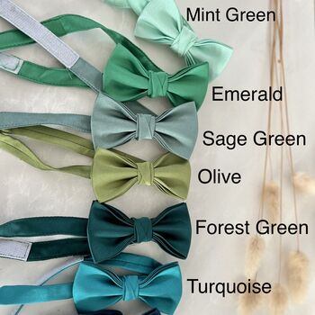 30 Colours Personalised Child Bow Tie Wedding Page Boy, 6 of 11