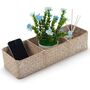 Three Sections Woven Storage Basket Seagrass Basket, thumbnail 8 of 8
