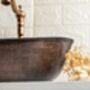 Verdigris Green Patina Solid Copper Sink – Handmade Vessel Basin For Kitchen And Bathroom, thumbnail 6 of 12