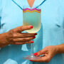 Scallop Edge Printed Wine Glass, thumbnail 3 of 8