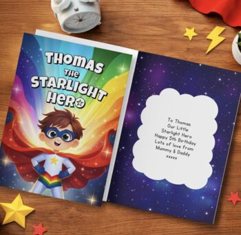 Personalised Starlight Hero Story Book, 4 of 6