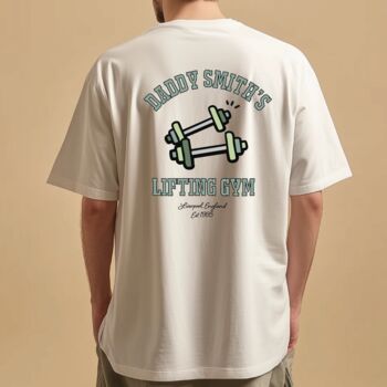 Personalised Daddy Weight Lifting Graphic Gym T Shirt, 3 of 4