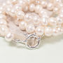 Freshwater Pearl Necklace With Anchor Clasp, thumbnail 2 of 4