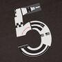 Saturn Five Rocket Black Organic T Shirt, thumbnail 2 of 6